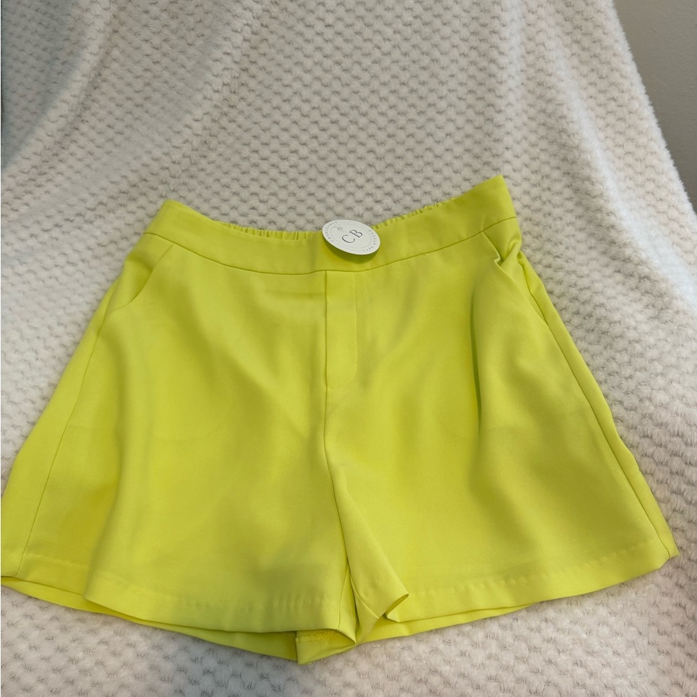 Skies Are Blue High Waist Lemon Shorts